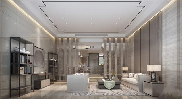 |新中式|392平别墅装修案例