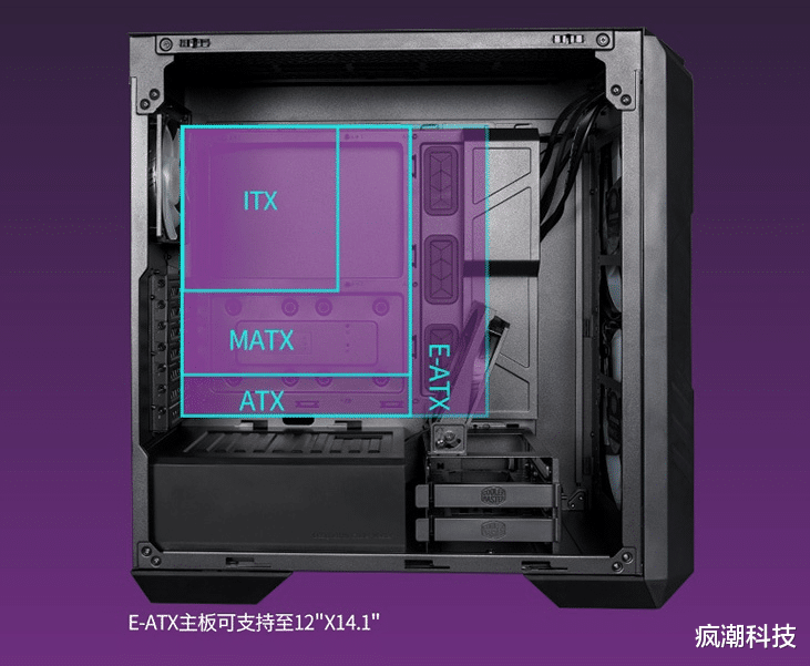 机箱|设计有新意,功能支持全面,酷冷至尊HAF500有点料
