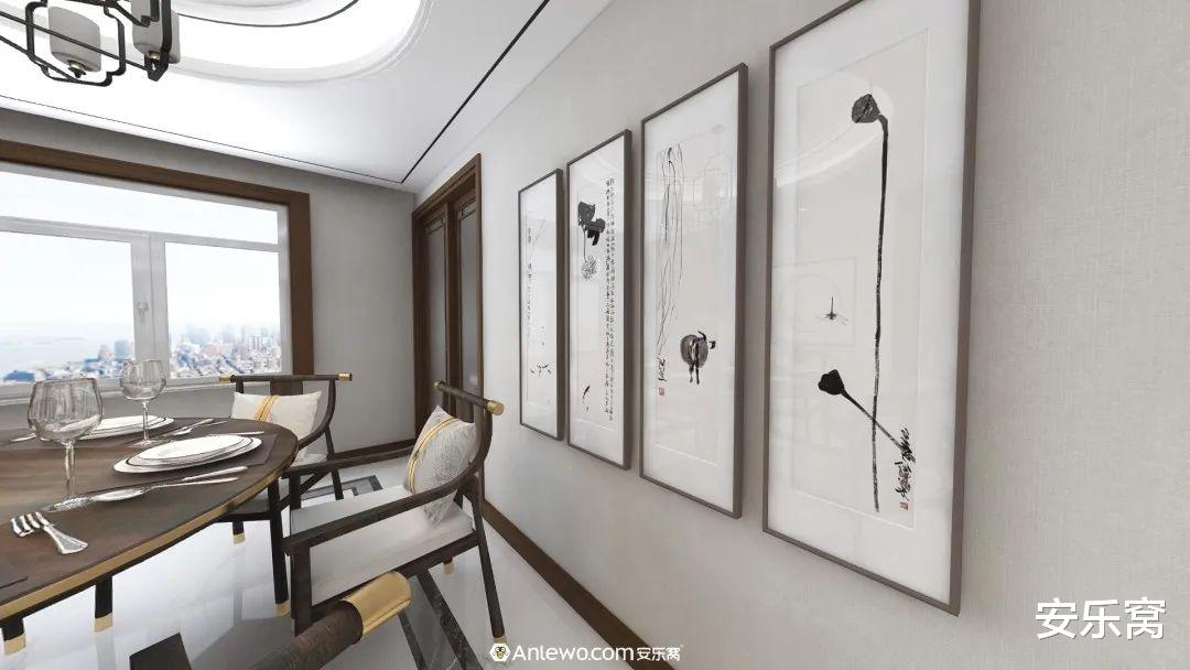 ANLEWO | 155㎡现代新中式这么装,也太有个性了吧!