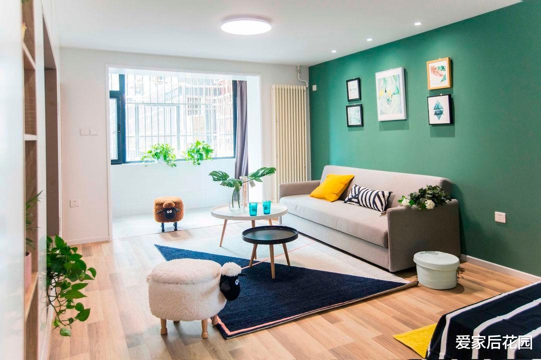 56平的小户型,紧凑的空间,也能变成阳光活力的家,效果超赞!