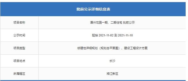 |毛坯限价14200元/㎡！城发恒伟洋湖映2009规划公示曝光！