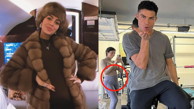 乔治娜|乔治娜登上封面！故意遮孕肚，与C罗健身自拍，不慎露隆起小腹