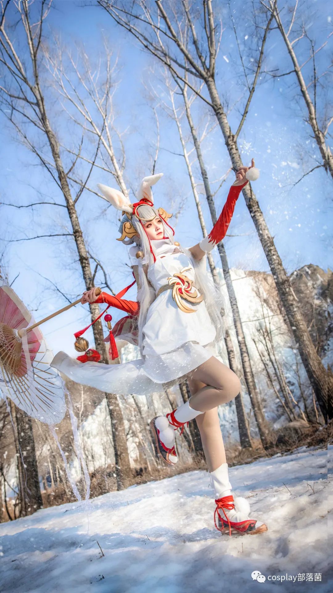 公孙离祈雪灵祝|cos：王者荣耀同人公孙离祈雪灵祝cos正片秋楚楚@