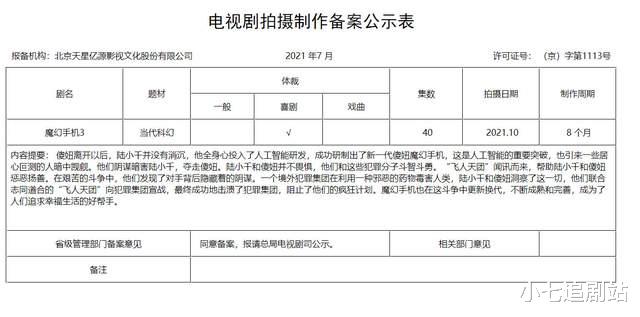 陈哲远|《魔幻手机3》成功备案，故事升级，拍40集，有望原班人马出演