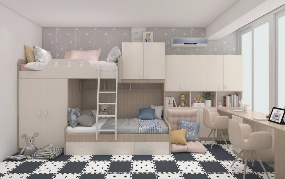 |二胎时代，如何设计出漂亮又温馨的儿童房