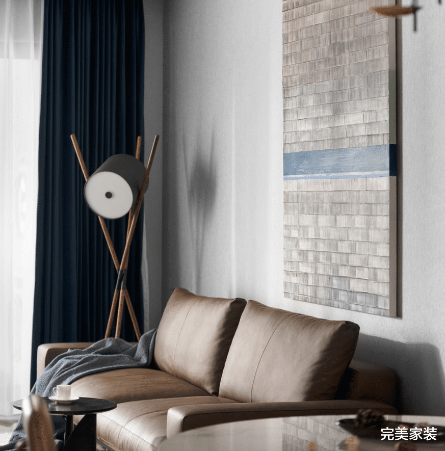 灰蓝装点大空间,简约元素渲染家居,融合成独特的现代风格