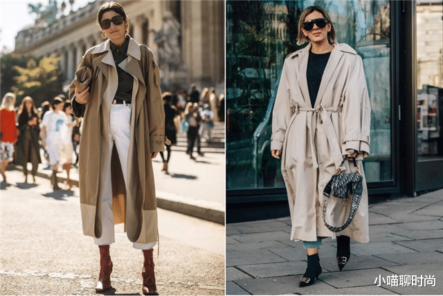 小喵聊时尚|今秋,小个子怎么穿显高?试试“长风衣+九分裤”,显高又显腿长