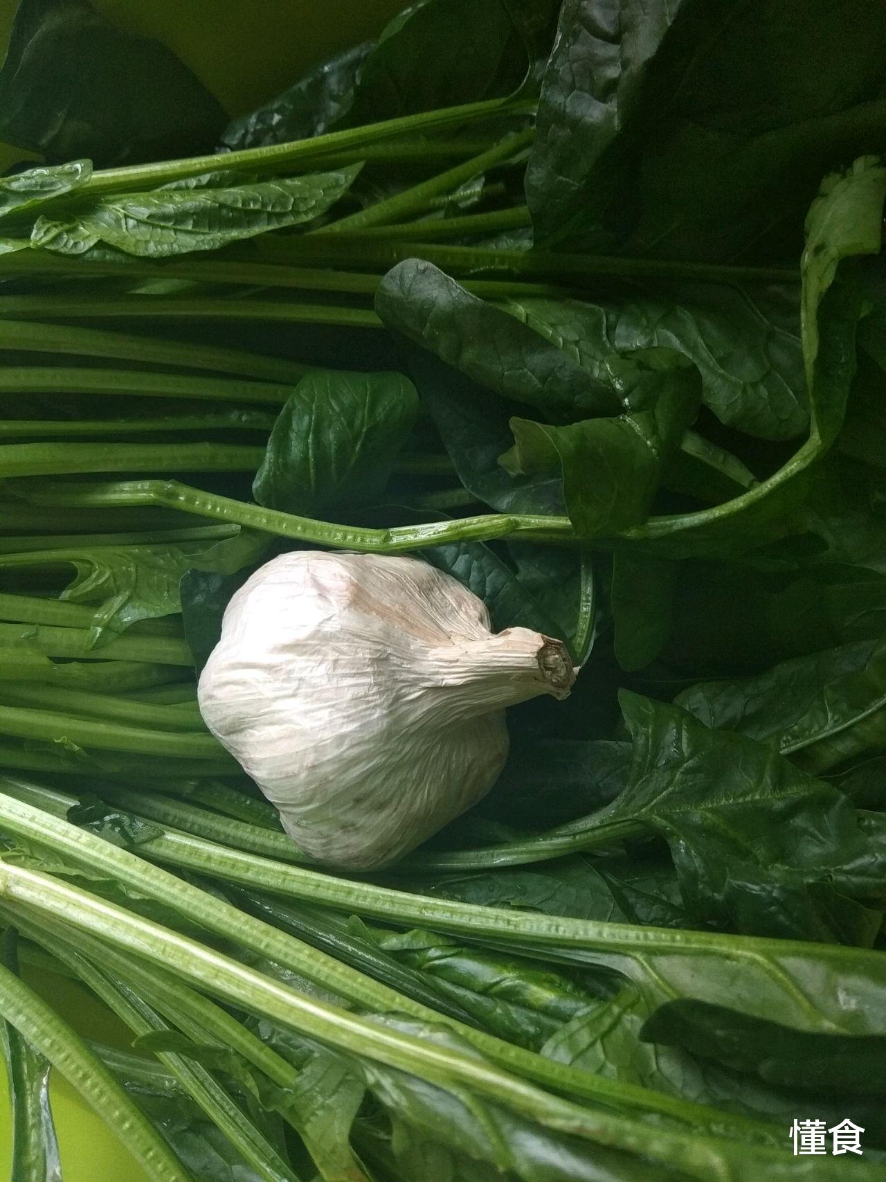 蒜蓉菠菜|夏季想要瘦就吃它，成本不超5块钱，放点蒜蓉，美味解馋还不胖