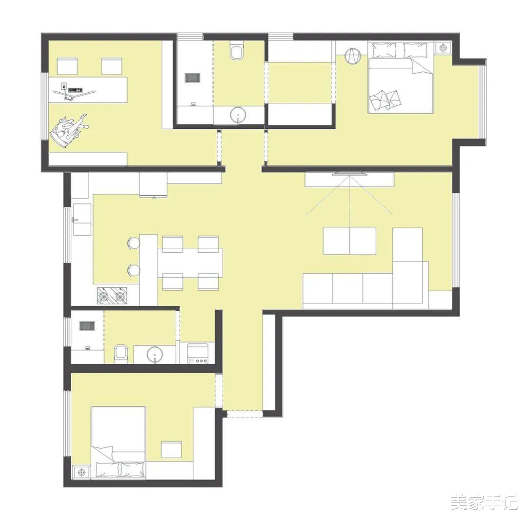 美家手记|北京90后夫妻砸36万装修136㎡家，效果清雅高级，超有品味！晒晒