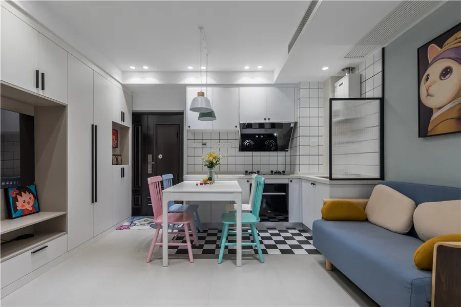 80㎡两室暗厨暗卫暗厅,打造童心之家