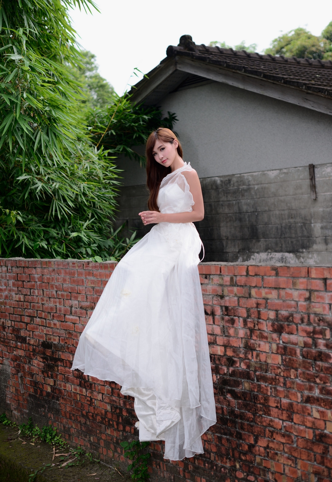 风起洛阳|美女穿白纱室外试镜-宛如仙女下凡