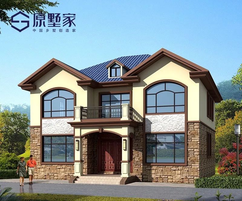 六室四厅带柴火屋,两层农村别墅设计,经典实用