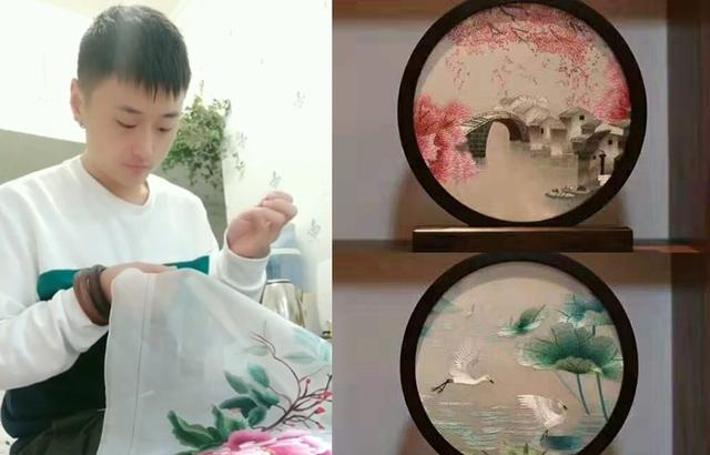 小姐姐 东北小伙沉迷刺绣无法自拔，每天苦练十几个小时，成就一片天地！