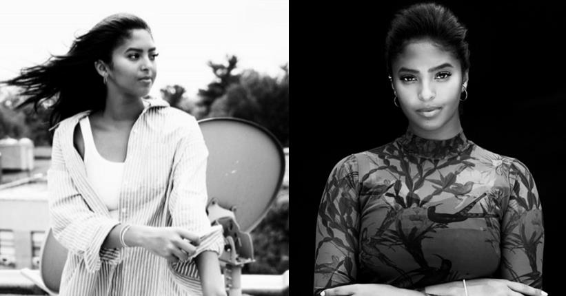 奶球妈咪聊|瓦妮莎女儿拍大片！眼神太像科比，超模气场显露，身材不输母亲