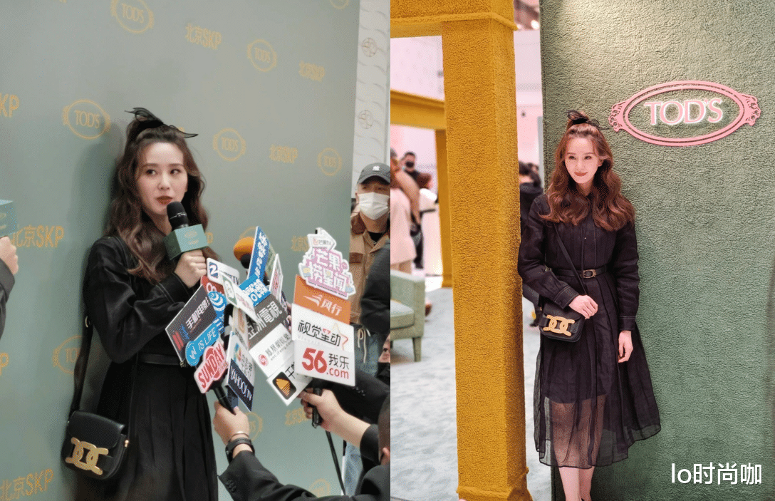 lo时尚咖 刘诗诗不愧是“生图杀手”，穿复古小黑裙优雅可爱，无修图也绝美