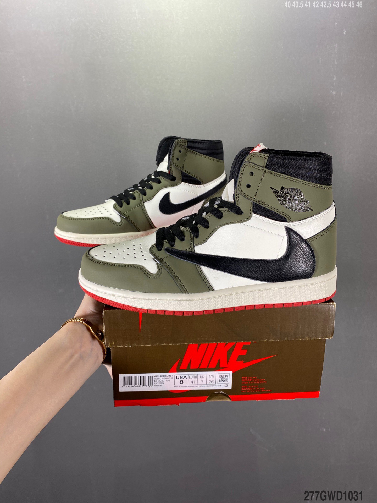 莆田鞋匠 乔丹一代 倒勾 高帮 板鞋