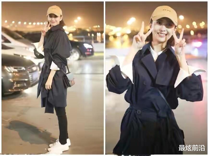 最炫前沿 佟丽娅气质拿捏太稳，穿小香风外套配报童帽，意外显得时尚又年轻