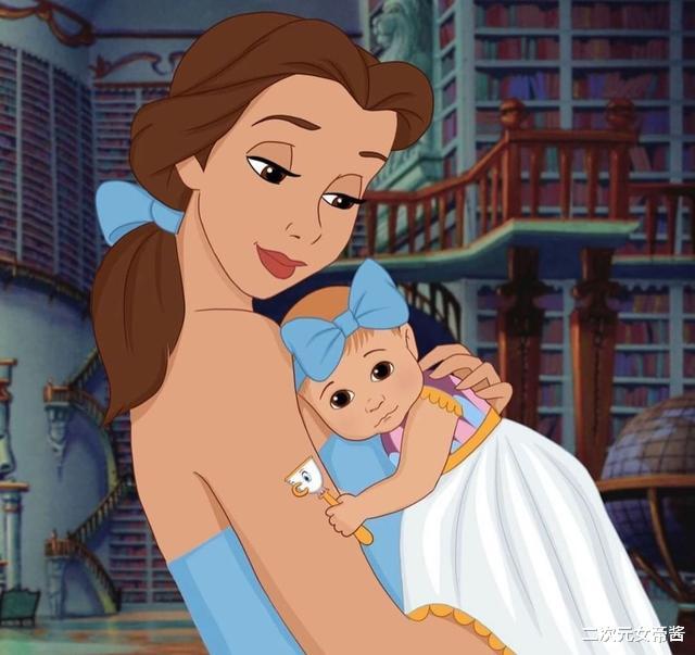 张敏|迪士尼公主变成母亲，花木兰的孩子很帅气，白雪公主的孩子最可爱
