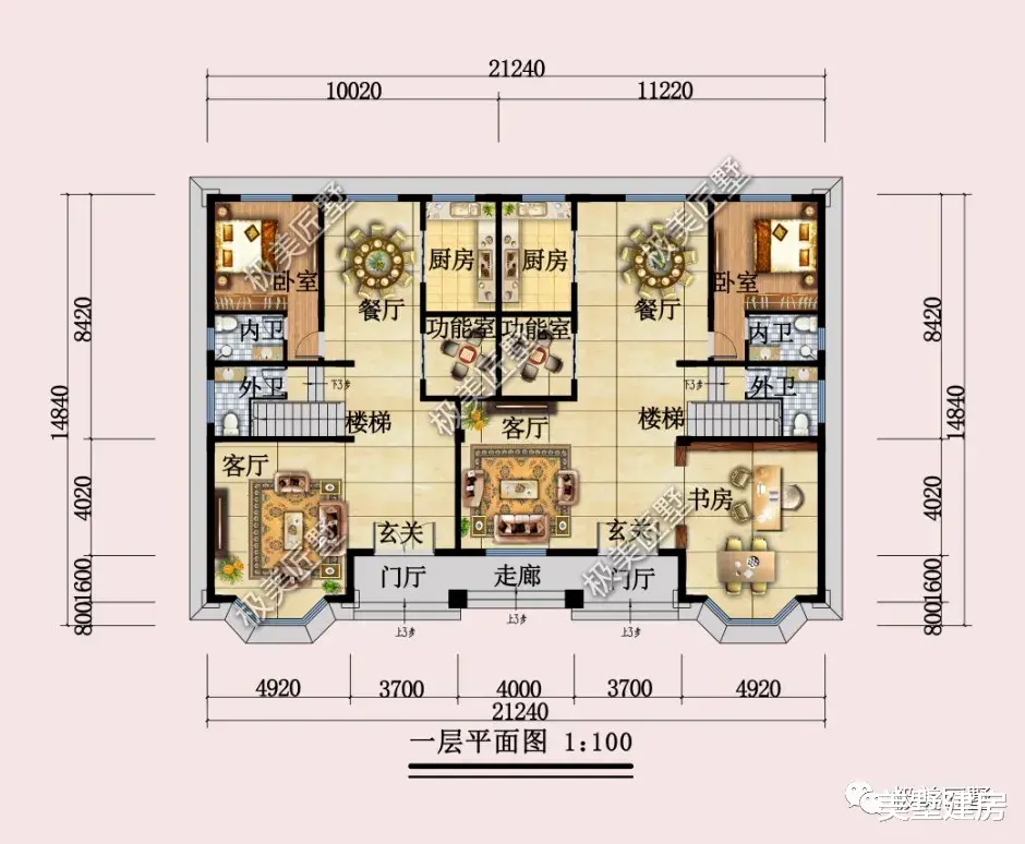 宁波|简欧双拼别墅，和兄弟一起建一栋，经济实用的好选择！