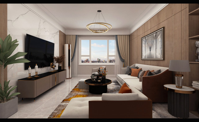 121平现代风三居室，收纳设计美观又实用