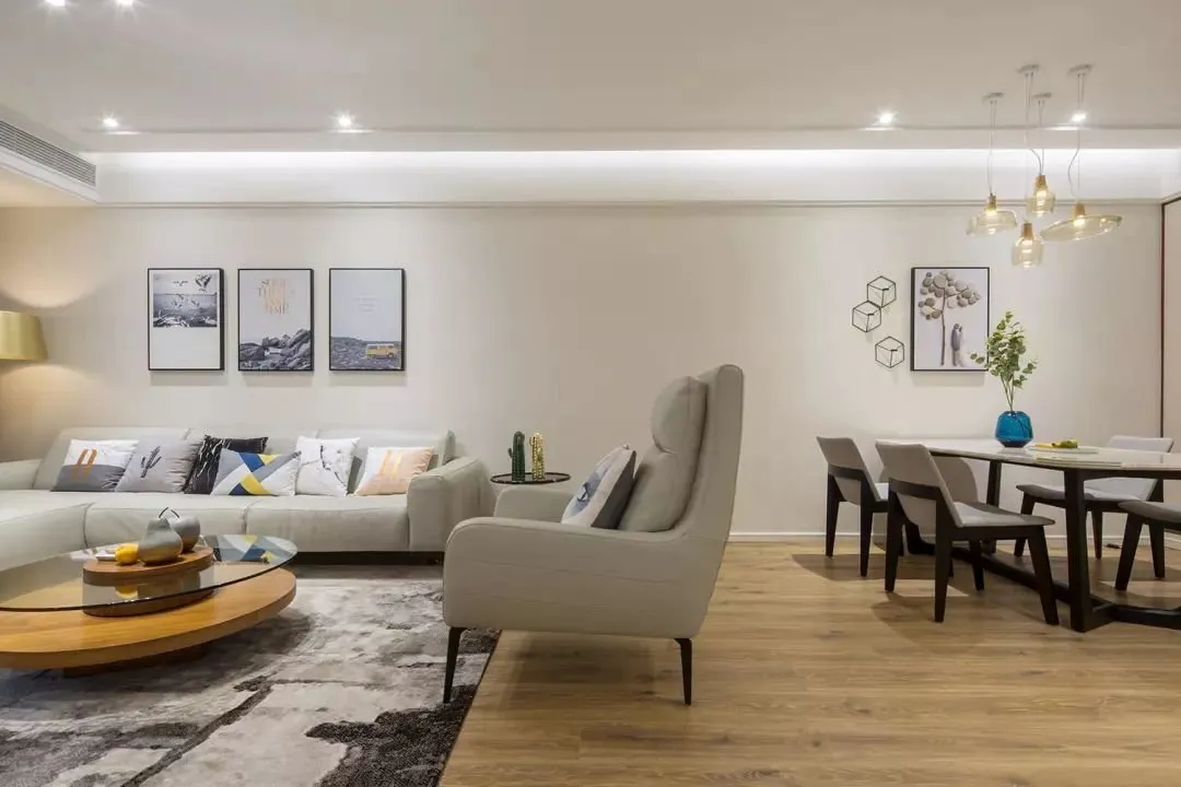 |129㎡现代简约风，三居室户型，舒适感满满！