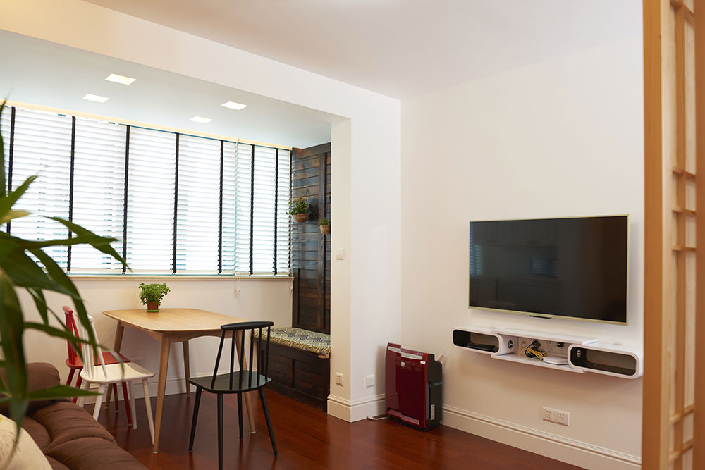 榻榻米|夫妻的日式风小一居,阳台改餐厅,清新又宽敞,榻榻米书房超喜欢!