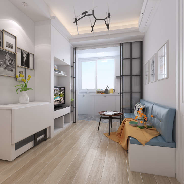 惠泽设计|55平两居，阳光厨房真敞亮，简约风装修打造小而美的三口之家，服