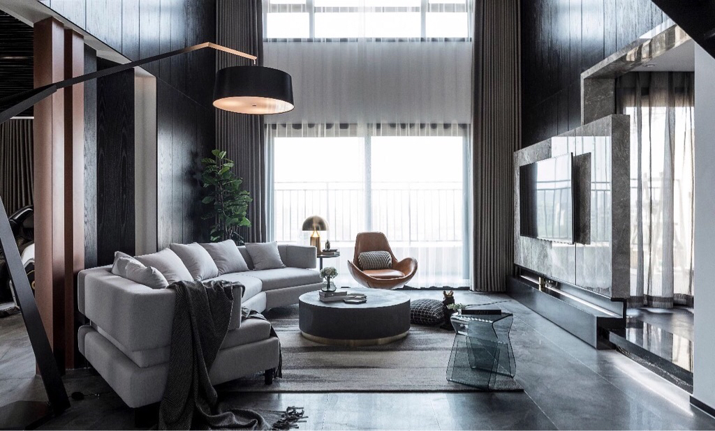 家变|用黑色作为主角色打造空间，不一样的雅致，让新家变得独特有韵味