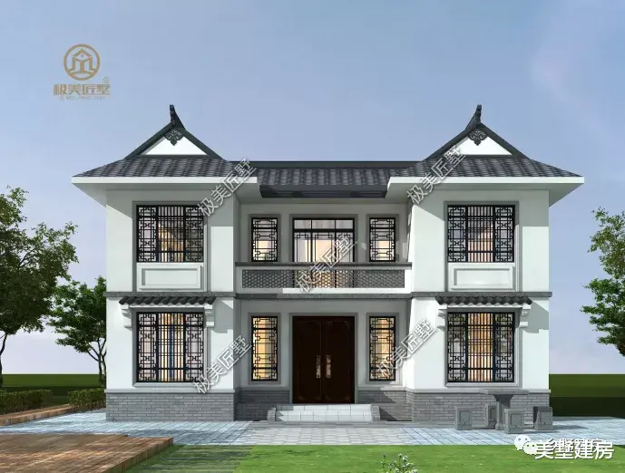 老年小妙招|13.6X10米,二层新中式别墅,精美绝伦!