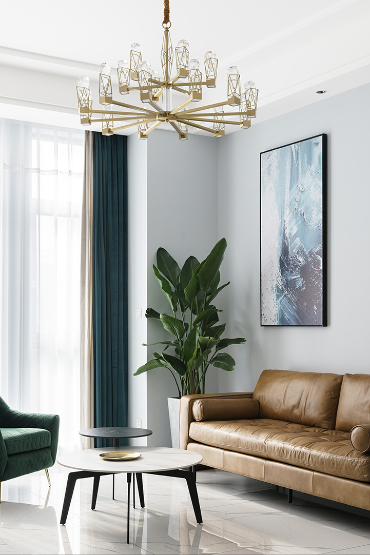 130㎡的简约轻奢风格,马卡龙色为主,冷暖自知