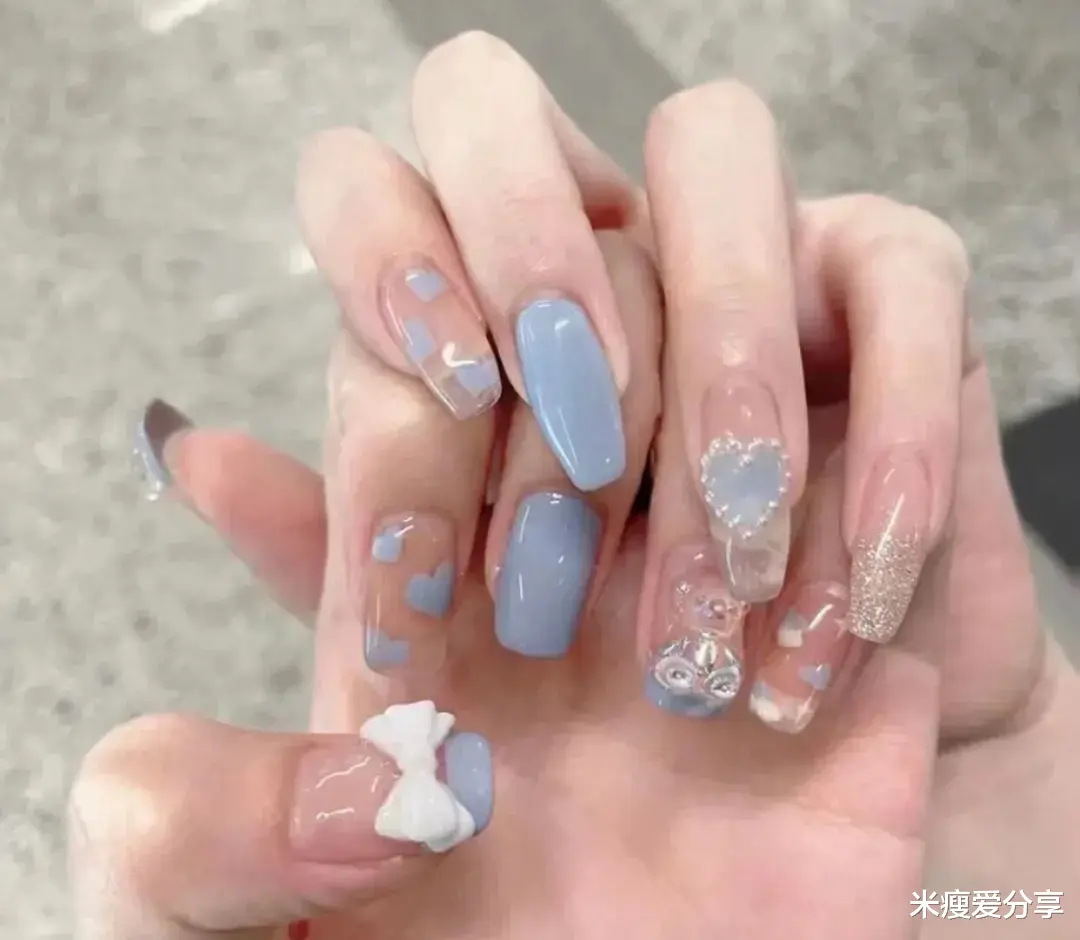 黄瓜|今年立体蝴蝶结又出新花样了,快来看看今年都流行哪些蝴蝶结美甲