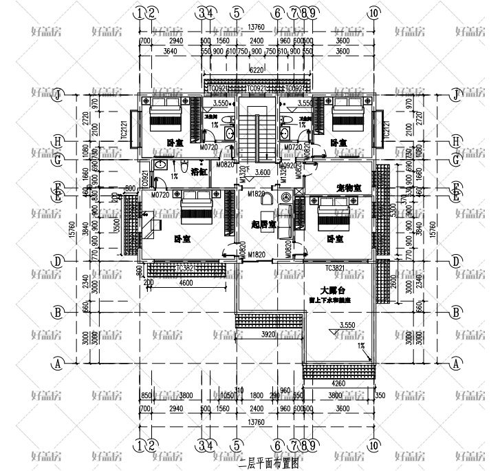 |现代风格别墅设计图纸及效果图大全