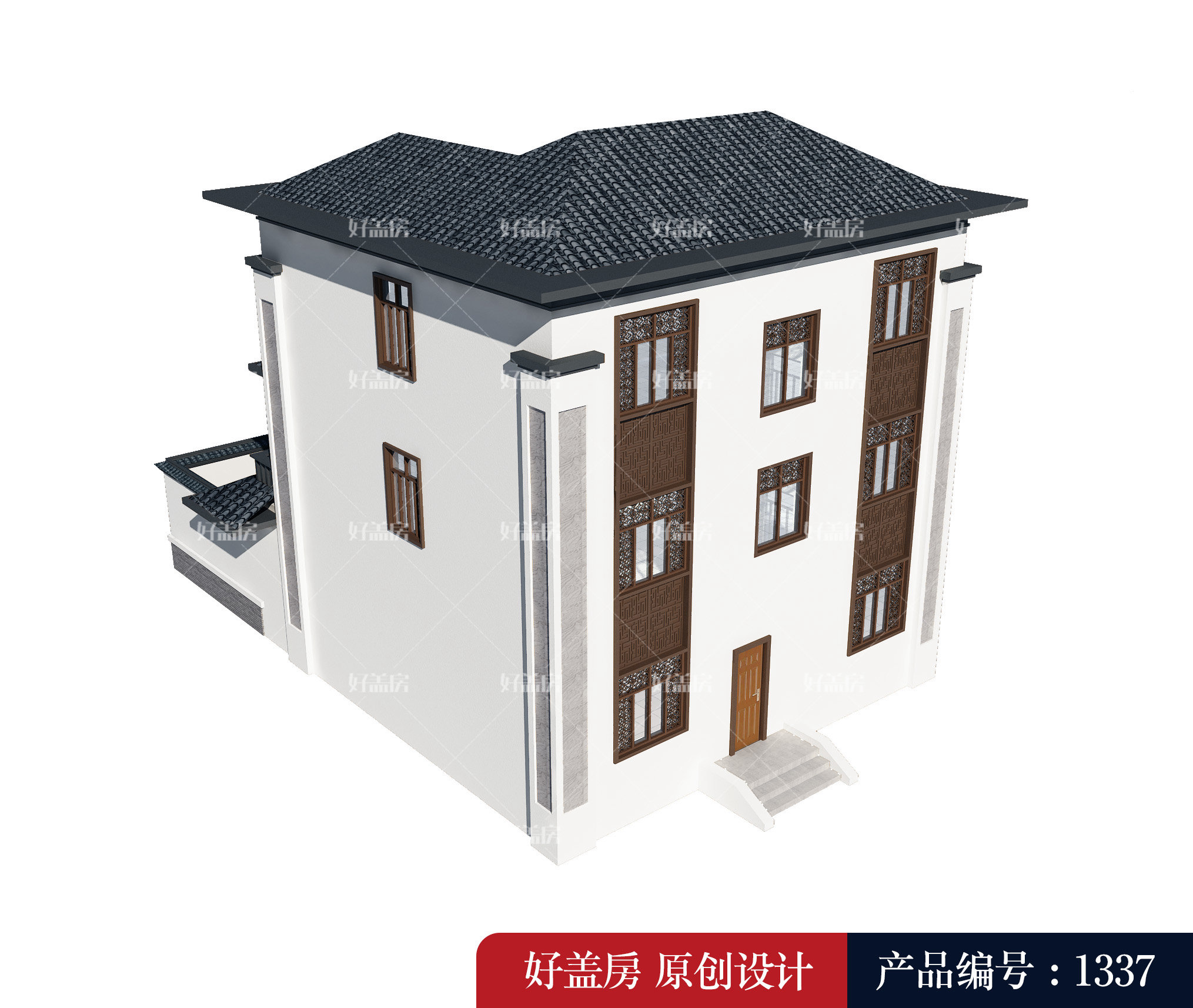 |中式农村自建房图片