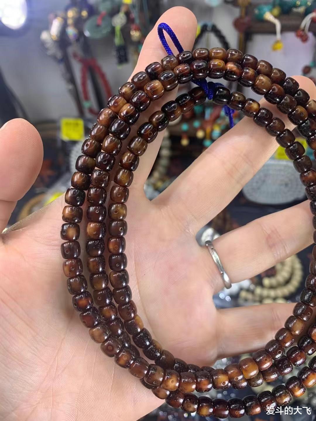 文玩|文玩手串系列：虎皮星月108手串，懂星月的朋友进来