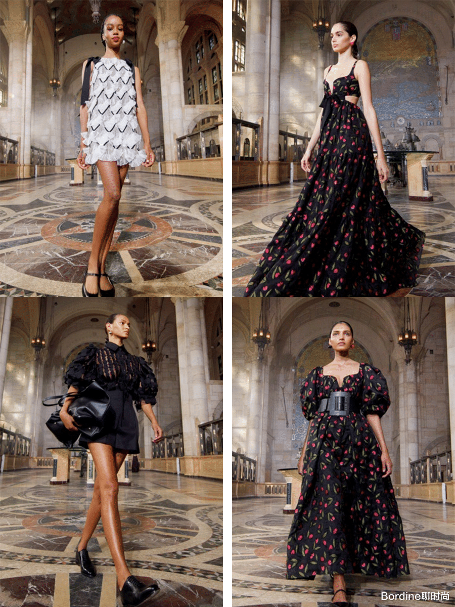 Bordine聊时尚|Carolina Herrera 2021春夏系列，蝴蝶结与翅膀肩等夸张肩部的亮眼