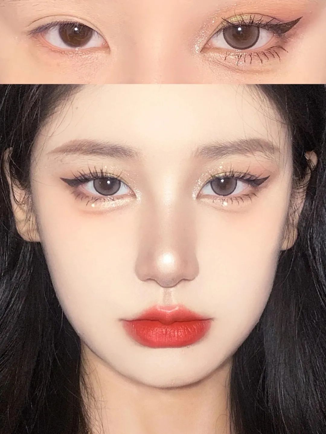 3倍大眼｜富家千金平行四边形钓系妆容教程