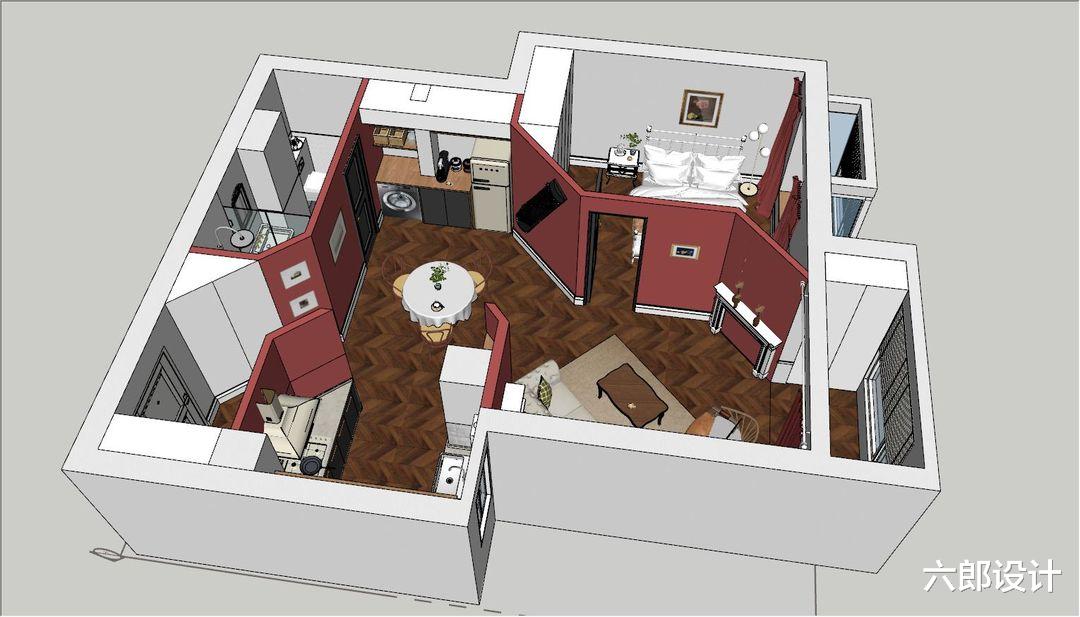 |她的77平现代风一居，简约精致时尚轻奢，布局太完美了，佩服！