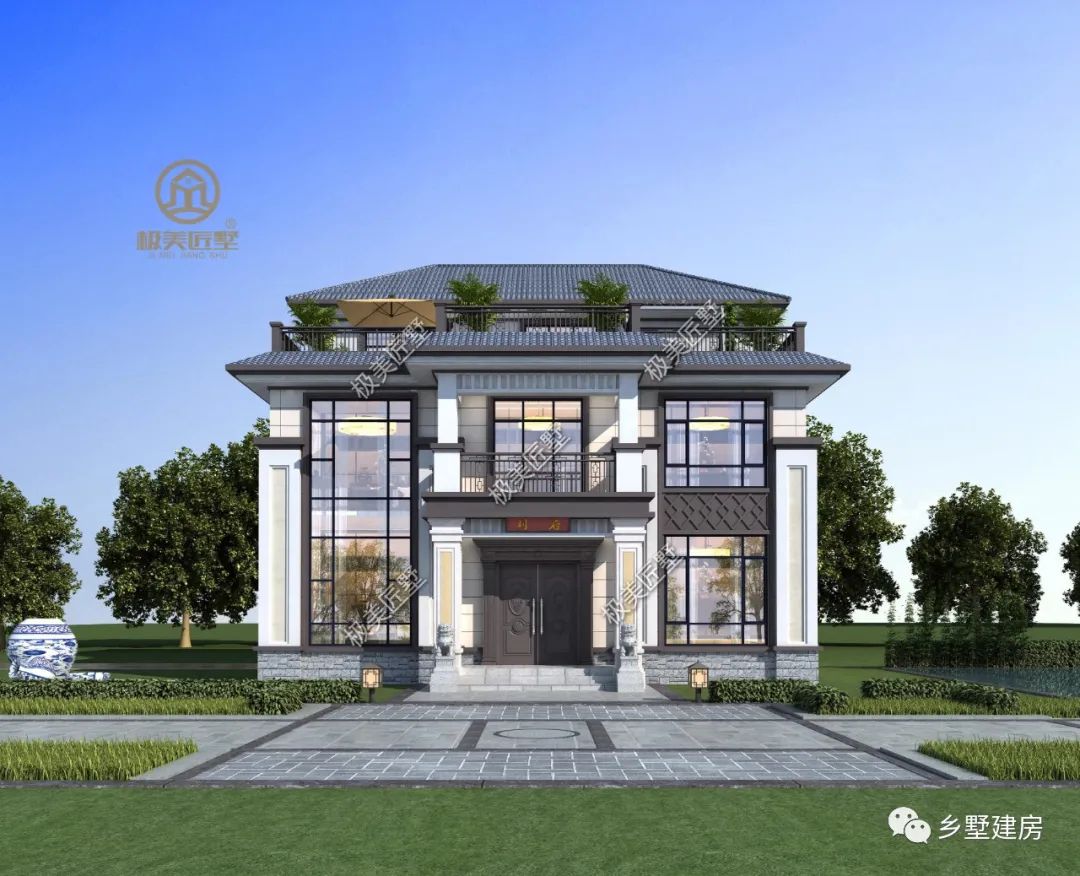 别墅|中国人的理想住宅，还得要选中式，传统和现代的完美融合