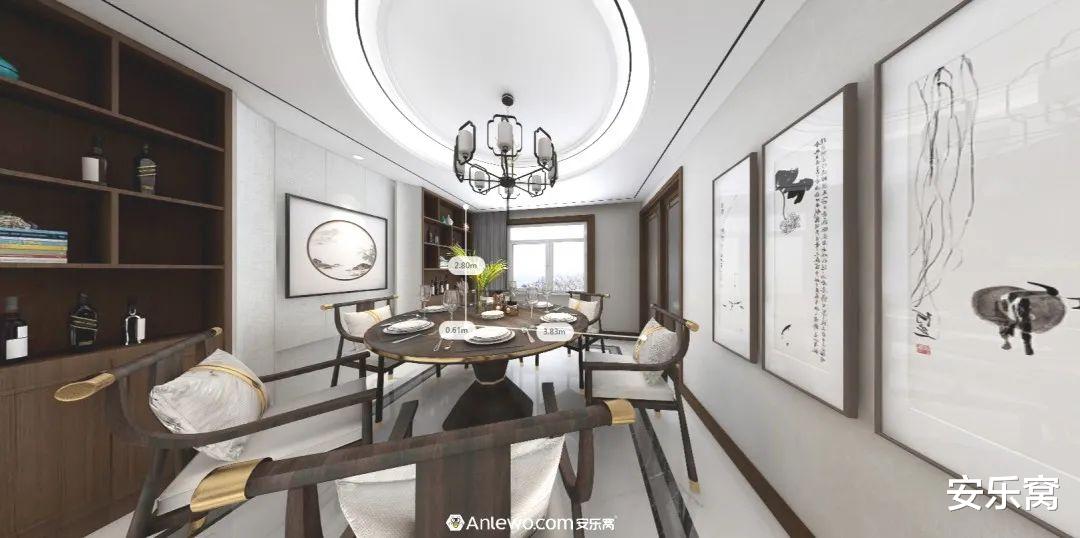 ANLEWO | 155㎡现代新中式这么装,也太有个性了吧!