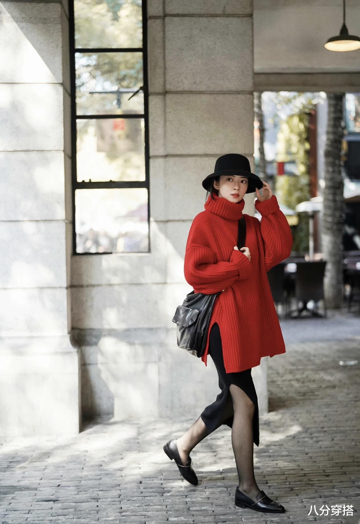 八分穿搭 这些才是“毛衣”的高级穿法,保暖时髦又温柔,普通人也能驾驭