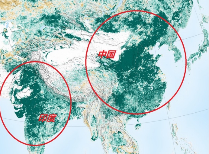 少明科学|美国卫星回传照片,发现地球正在变绿,主要原因在中国和印度
