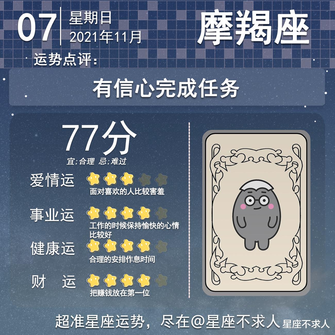 星座不求人 2021年11月7日运势