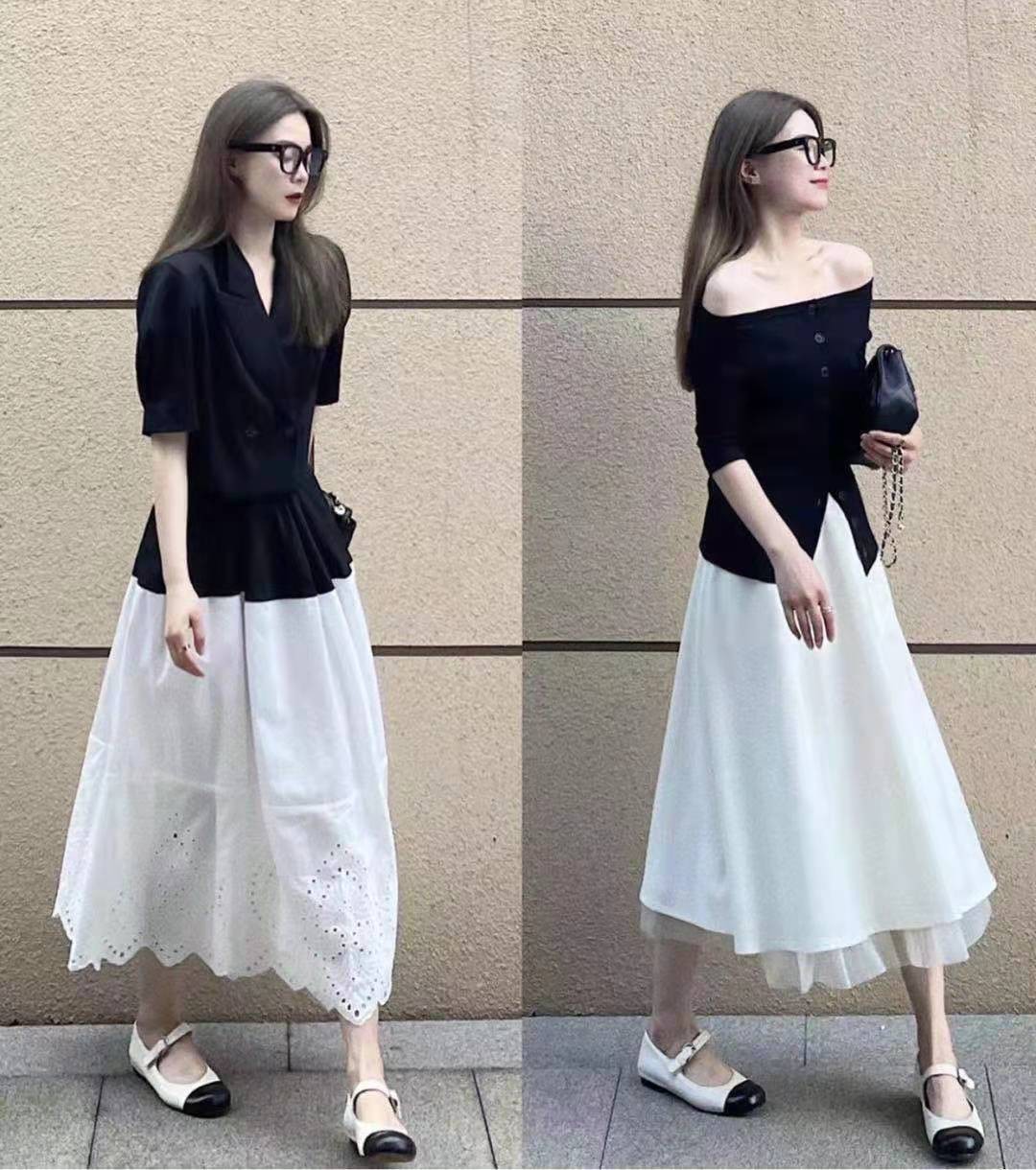 静静时尚达人|30+女性的“白色半身裙”穿搭示范，优雅又高级，谁穿谁美！