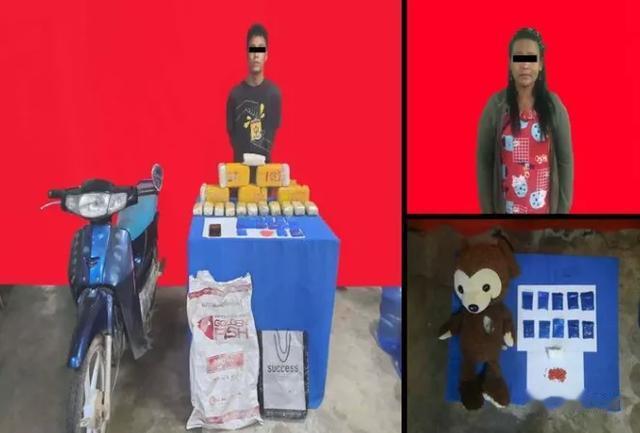 缅甸缉毒警在多地破获毒品大案!1涉案女子将毒品藏在狗熊玩偶内