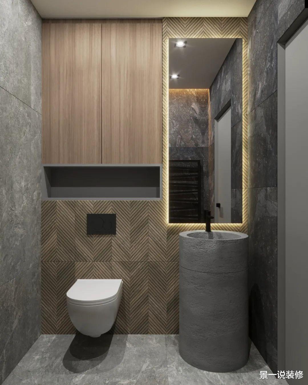 |男主送女友80㎡婚房，客厅坚持不贴瓷砖，卫生间自己设计，好高级