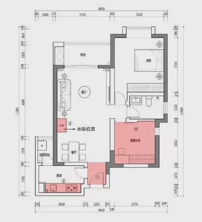 |80㎡现代简约,餐厅、书房、客卧三合一,高颜值拼色墙时髦有腔调