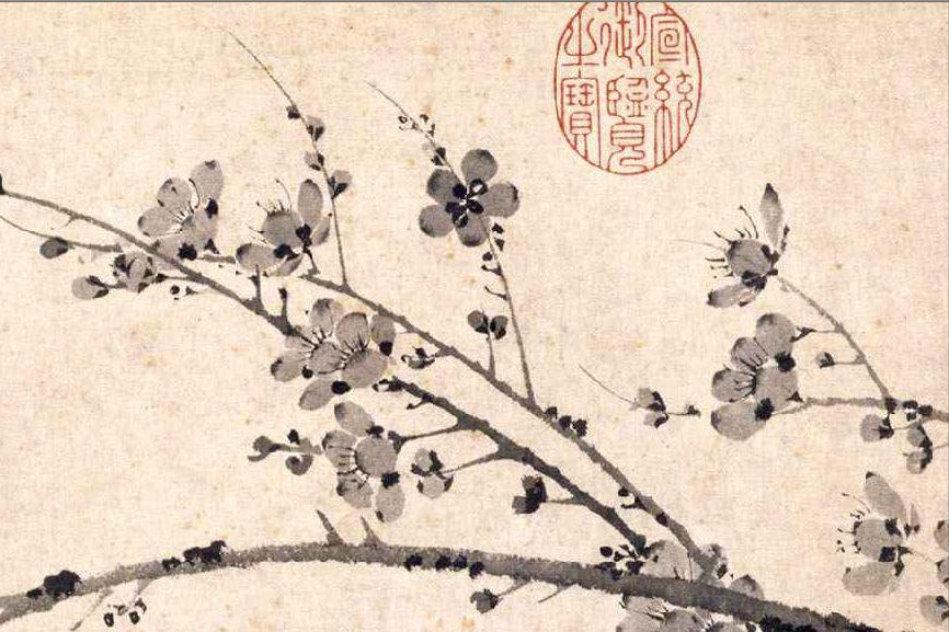 恒哥超级奶爸|赏画品诗，翰墨飘香：王冕的梅花诗情画意，诗人的形象跃然纸上