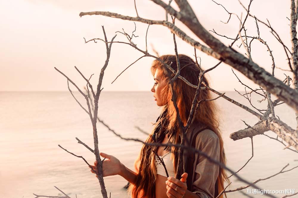 怎样用枯树枝拍摄人像照片,激发你的想象力,拍出独特的视角!