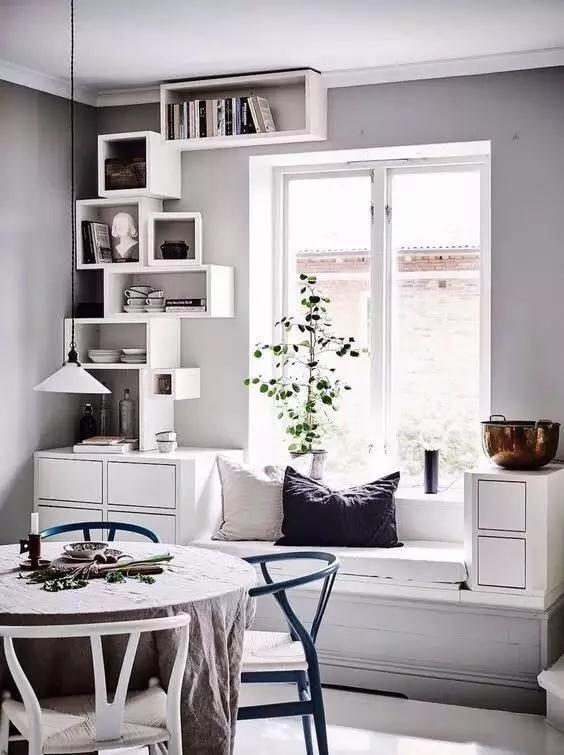 你家飘窗怎么装的？当然是收纳第一，颜值也要高