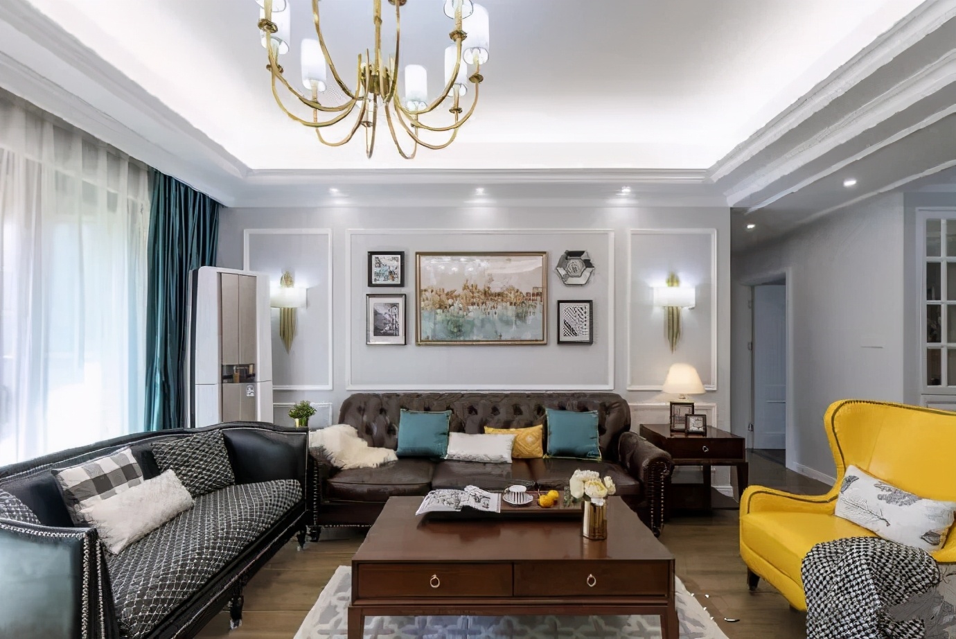 美式风的新房完工入住，轻奢大气上档次，朋友来了都好喜欢